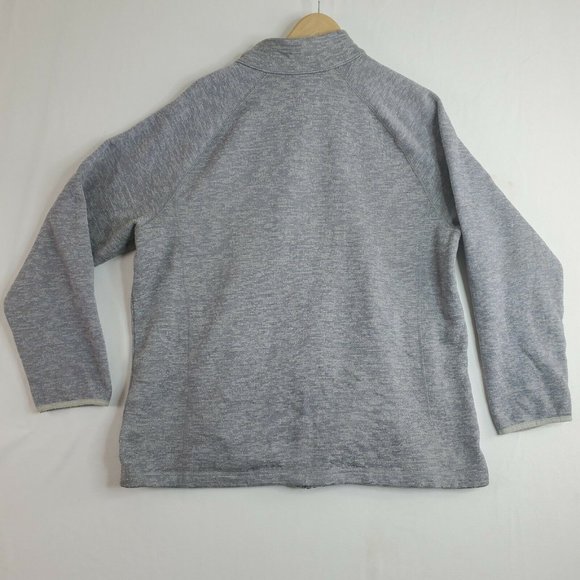 GEORGE Women's Gray Long Sleeve Pockets Full Zip Sweatshirt Size L - Picture 10 of 17